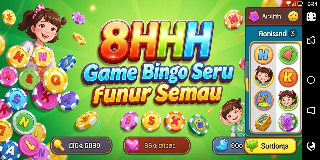Tampilan permainan Bingo yang menarik dan interaktif di 8HHH.