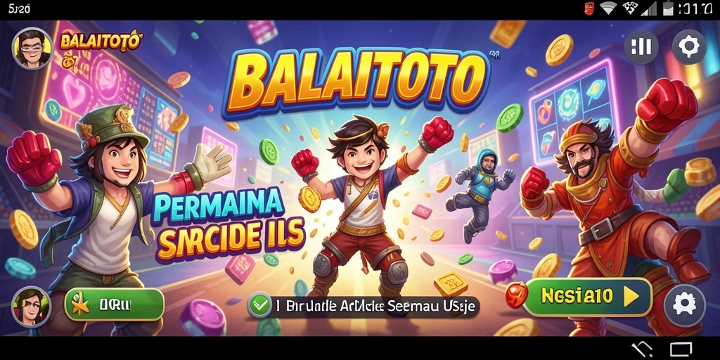 Tangkapan layar BALAITOTO menunjukkan aksi gameplay Arcade yang menarik.
