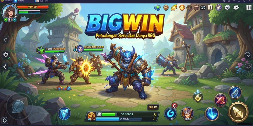 Gameplay BIGWIN di dunia RPG penuh petualangan.