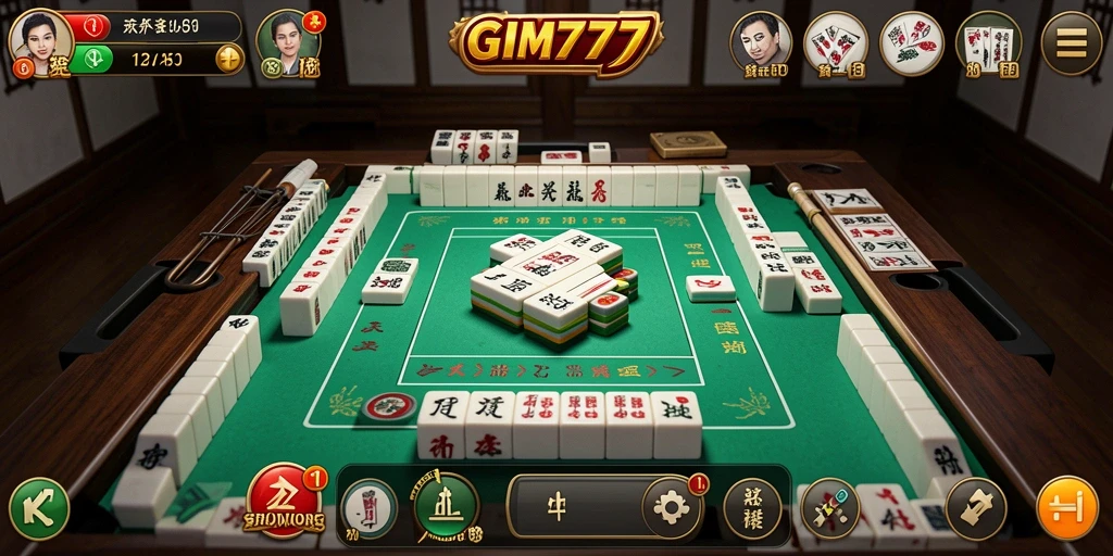 Screenshot gameplay GIM777 menampilkan tantangan Mahjong yang menarik.