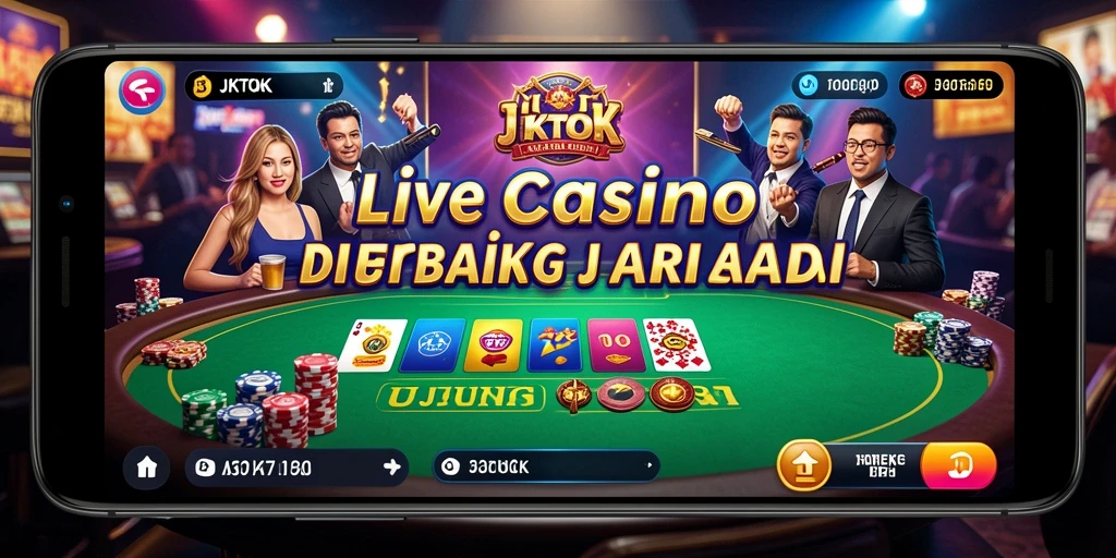Tangkapan layar permainan Live Casino yang mendebarkan dari JKTOK.