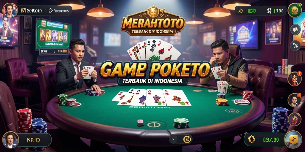 Tampilan gameplay yang mendebarkan di MERAHTOTO dengan suasana Poker yang nyata.