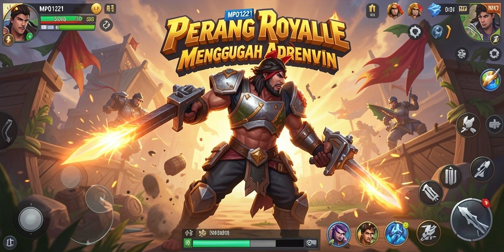 Tampilan seru gameplay Battle Royale di MPO1221.