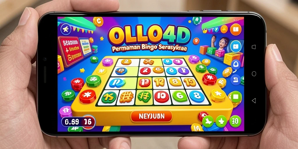 Tampilan gameplay OLLO4D dengan suasana bingo yang ceria.