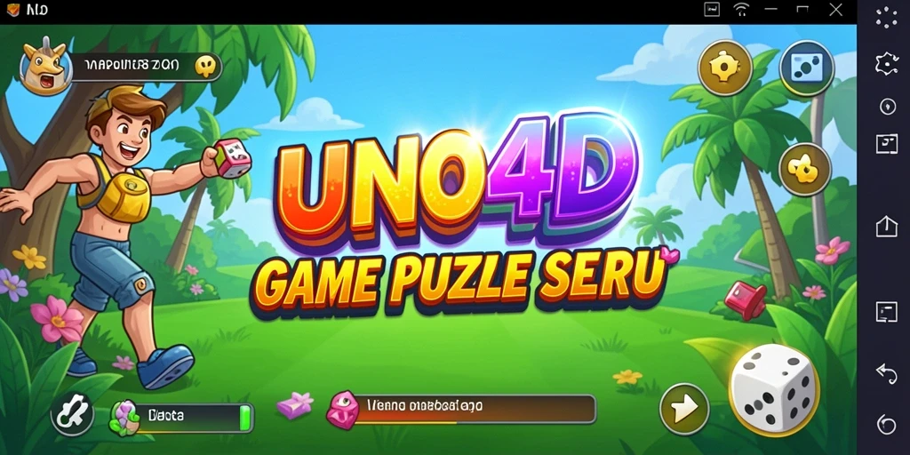 Screenshot gameplay UNO4D yang menunjukkan momen seru dalam permainan Puzzle.